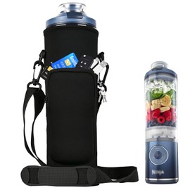 Portable Blender Bag for Ninja Blast Max Portable Blender BC251EUNV, BC251EUIV, BC251EUGY, BC251EUMT, BC251EUPK, BC251EULD, BC251EUSL - Insulated Mixer Case with Cross Strap (Black)