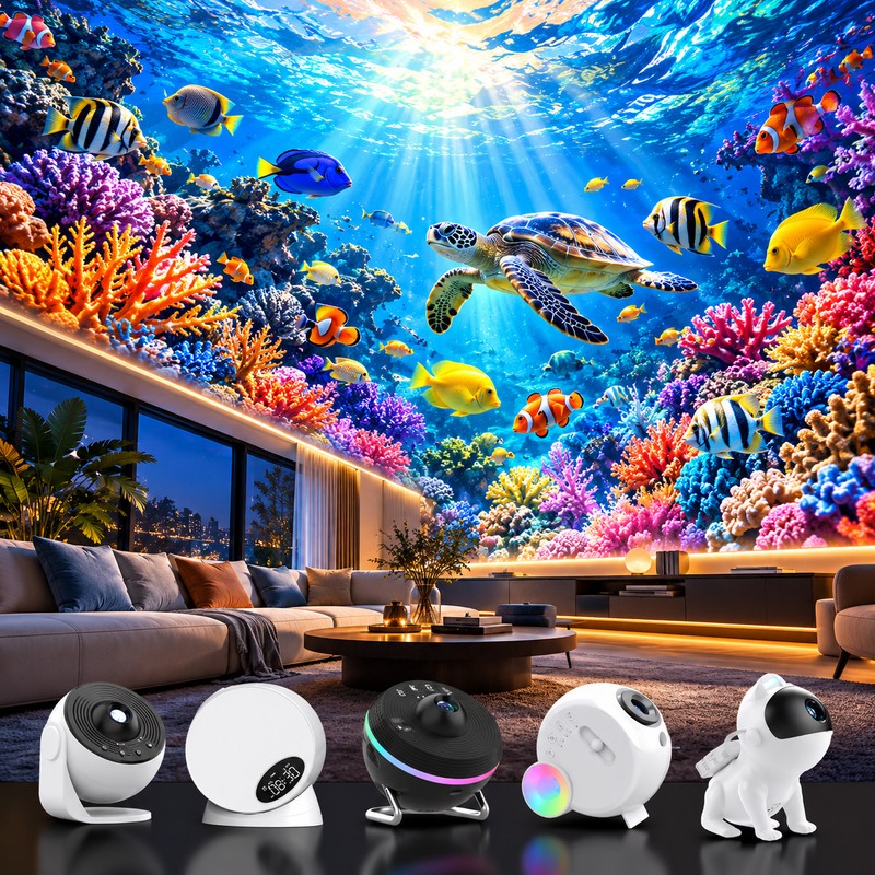 Galaxy Projector Pro Ocean Disc Set – 6 Replaceable 4K