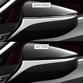 SlickMod PreCut Vinyl Smoke Tint for 2019-2023 Lexus ES Side Mirror (20% Dark Smoke, 5. Mirror Turn Signal)