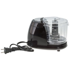 Black Electric Mini Chopper by Home-Style Kitchen