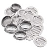50pcs 53mm/2in Vent Stainless Steel Round Vent Mesh Hole Louver