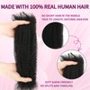 Geogroket Afro Kinkys Bulk Human Hair for Permanent Micro Locs/Twists/Braids/Repair