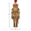 The Nutcracker Prince Bronze Christmas Ornament with Crystals
