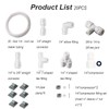 20PCS 1/4" Ice Maker & Refrigerator Water Line Kit -