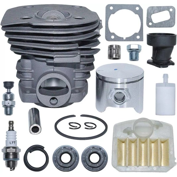 For Husqvarna Nikasil Plated Cylinder Piston Air Filter Kit For