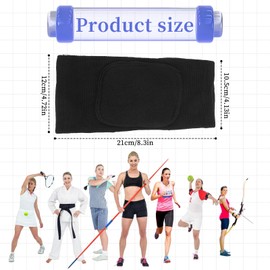 1 Pair Tandem Volleyball Elbow Pads, Arm Brace Pads Elbow Protector Strap Support Fitness Arm Protector Compression Arm Breathable with Padded Soft Support Cushion for Kids,Men and Women(Black)