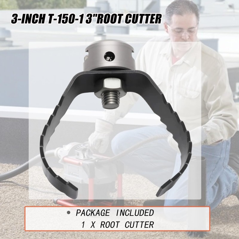 3-Inch T-150-1 3"Root Cutter Compatible with the RIDGID K-60-SE Sectional
