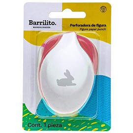 Barrilito Perforadora de figura de conejo, tamaño aproximado diámetro 5 cm. PF054J