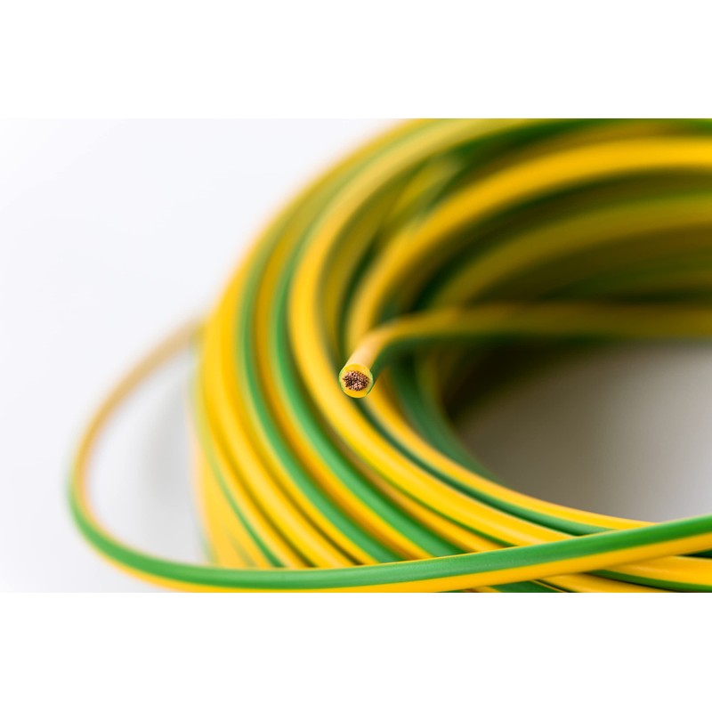 H07V-K Earth Cable 4 mm² – Green/Yellow – Wire Cable