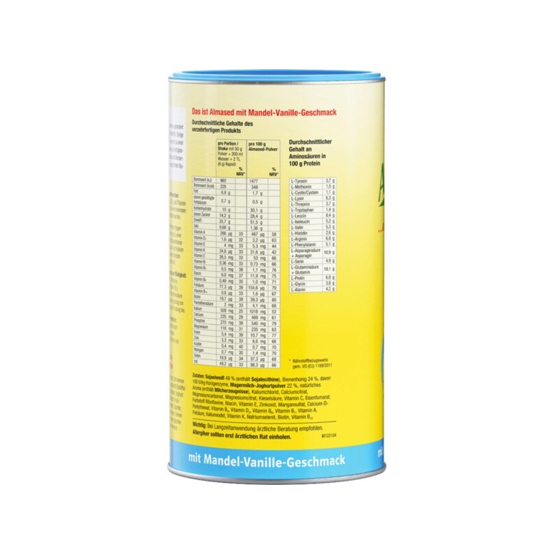 알마세드 식단조절용 파우더 아몬드 & 바닐라 쉐이크 500g Almased Diet