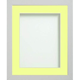 Frame Company Allington Range White Picture Photo Frame with Lemon Bon Bon Mount * Choice of Sizes* NEW