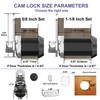 Jayseon 6 Pack RV Storage Locks, 5/8" Cabinet Locks with