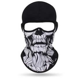 Balaclava Face Mask (White Beard Skull)