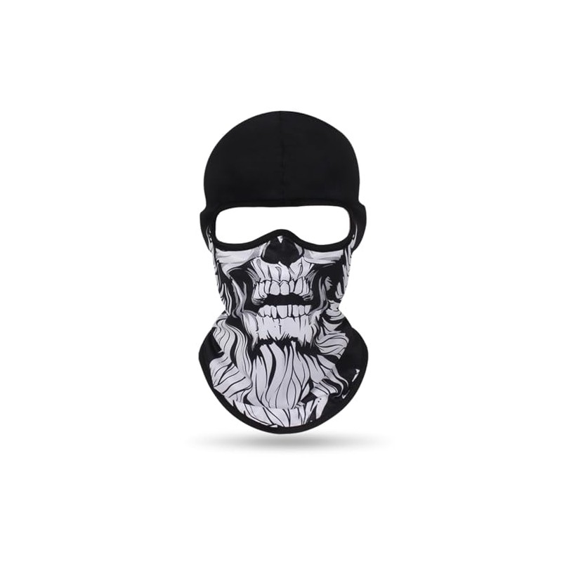 Balaclava Face Mask (White Beard Skull)