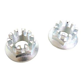 Qty 2 Rear Axle Hub Castle Crown Nut 18mm x 1.50 2004 05 06 Compatible with TRX 450R TRX450R
