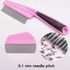 LLTGMV Flea Comb with Rubber Handle, Flea and Tick Comb