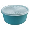 Tupperware Servalier Canister Stacking Cookie One Touch Seal Teal Mint