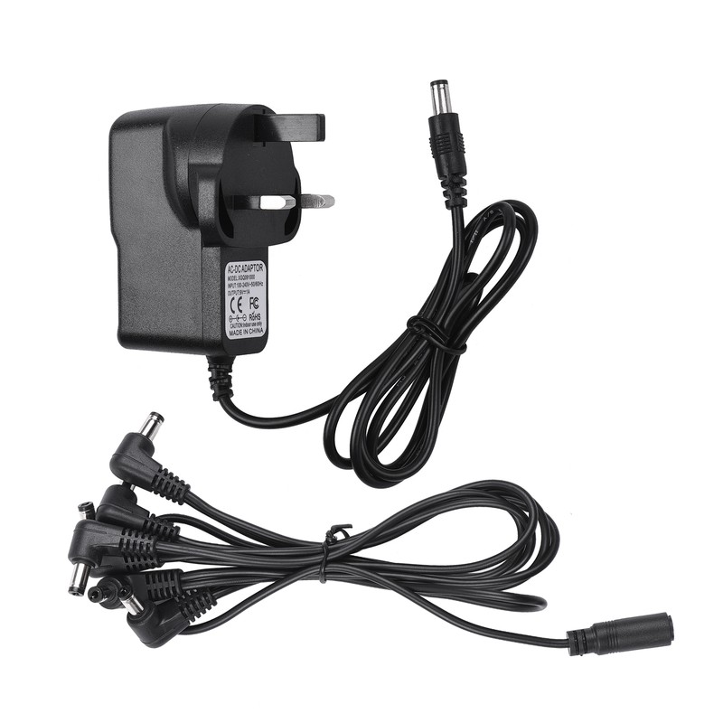 Guitar Effect Pedal Power Supply Adapter with 6 Ways Daisy