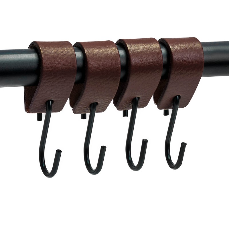 Brute Strength - S Hook with Leather Loop - Brown