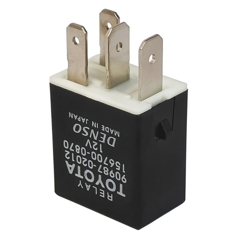 2Pcs 90987-02012 156700-0870 12VDC 4Pins Plug in (SPST) Automotive Relay