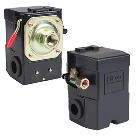 Air Compressor Pressure Switch 90-125 PSI, 26A Heavy Duty 1/4" NPT Single Port, Universal Replacement Part with Unloader Valve & Leak-Proof Design for Air Tank