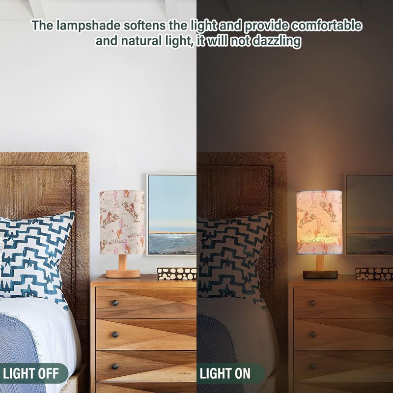 GOODOLD Cute Rodeo Cowgirl LED Table Lamp - Modern Minimalist