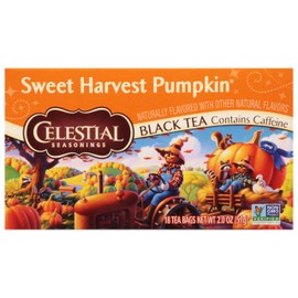 Celestial Seasonings Tea Bags Sweet Harvest Pumpkin Black Tea 18 Count