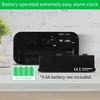 KWANWA Small Digital Alarm Clock, 1.2inch Dark Blue LED Digits,