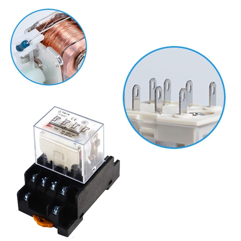 Electromagnetic Relay, Power Relay, HH64P (LY4-J), 14 Pin Large Allowable