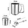 3 in 1 Stainless Steel Sifter 3 Cup Flour Sifter