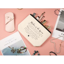 ZVMIS Mother Of the Groom Gifts from Bride,Bridal Shower Gifts for Mother-In-Law Gift,Wedding Gifts for New Mom-Thank You for Always Welcome Me-Makeup Bag Gifts,Cosmetic Pouch,Travel Case