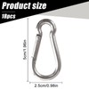 CZAYEFNH Carabiner Clip,18 PCS Stainless Steel Heavy Duty Spring Snap