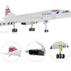 QIYUMOKE 1:200 Scale Die-cast Metal Concorde Airplane - British Airways