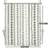 Sage Green Tropical Shower Curtain 60Wx71L, Palm Leaves Plant Shower