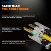 ELEGRP Lighted Straight Blade Electrical Plug and Connector Set, 15