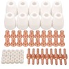 60pcs PT-31 Extended Air Plasma Cutting Nozzle Electrode Consumables Fit