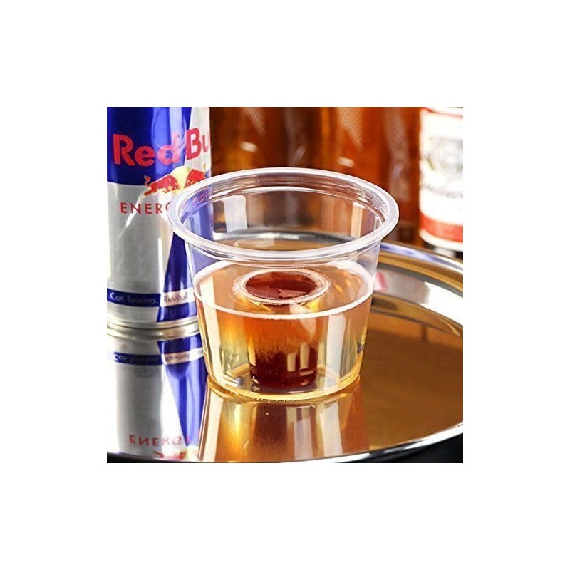 Efforias Bomb Shot Cups CE Marked Clear, 25CL, Sealed Pack
