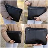 Gusti Austi Vegetable Tanned Laptop Case Leather Black Leather, black