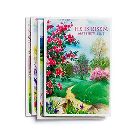 DaySpring - Easter - He is Risen - 4 Design Assortment with Scripture - 12 Boxed Cards & Envelopes (J4926)