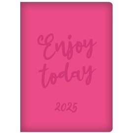 2025 Diary A5 week to view Embossed Leaf Animal Print Fashion Diary