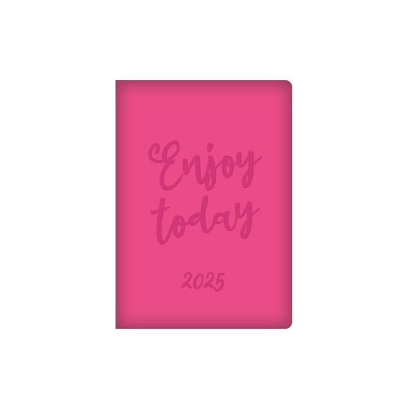 2025 Diary A5 week to view Embossed Leaf Animal Print