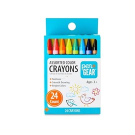 Premium Crayons for Kids – 4 Pack Assorted Durable 24 Count Boxes | Non-Toxic, Safe for Children Ages 3+ | Back to School, Kindergarten, Arts & Coloring