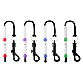 HOMMDECO Golf Stroke Counter Beads 4 PCS Golf Score Bead Clip Golf Bead Score Counter Sliding Fast Scoring Portable Golf Score Accessories Red Blue Purple Green