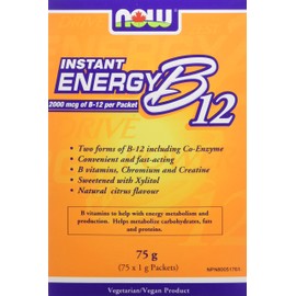 NOW B12 Instant Energy Packets, 75 Count