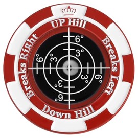 SlopeMaster ProGreen Reader - Golf Ball Marker with High Precision Green Reading Aid Golf Accessories for Men Women (Red&Black)