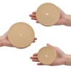 WANDIC Paper Mache Boxes - Set of 3 Round Kraft