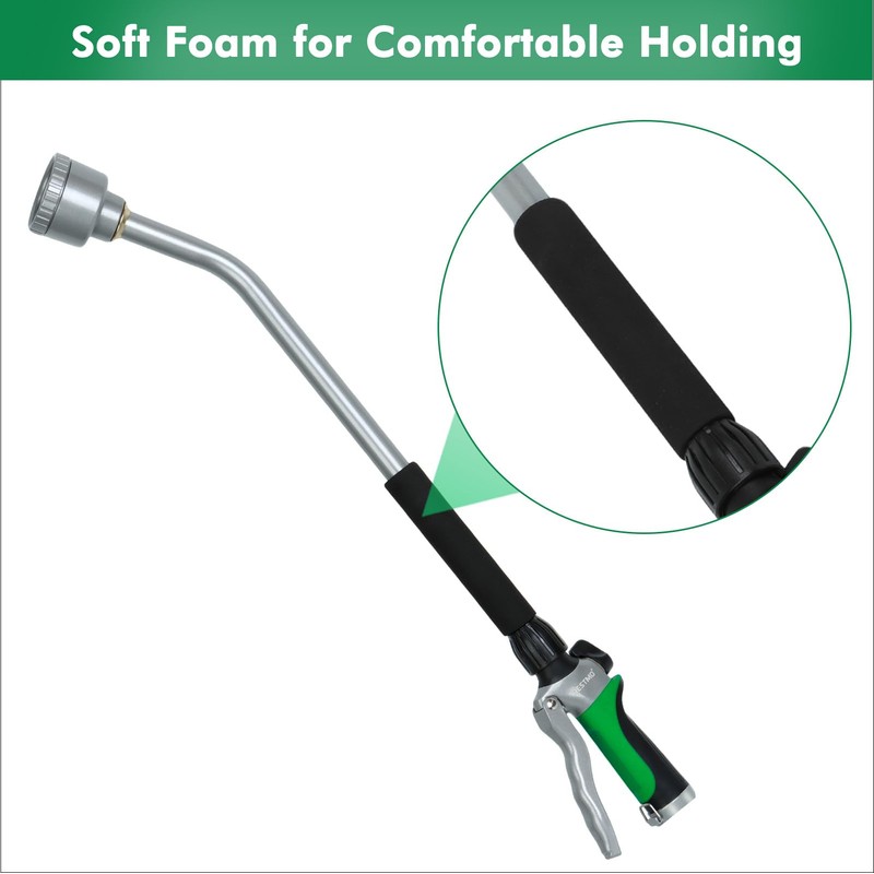 RESTMO Long Watering Wand, 24 Inches Gentle Soft Full Shower