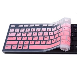 iKammo Keyboard Cover Skins Compatible with Dell KB216 & KM636 Keyboards & Dell Optiplex 5250/3050/3240/5460/7450/7050 & Inspiron AIO 3475/3670/3477 Desktops