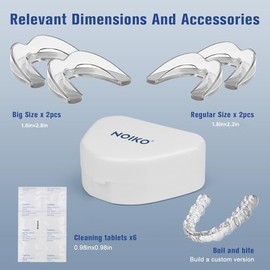 Mouth Guard for Grinding Teeth at Night, Mouth Guard for Clenching Teeth at Night Upgraded Safety EVA Material, Night Guards for Teeth Grinding, Anti 