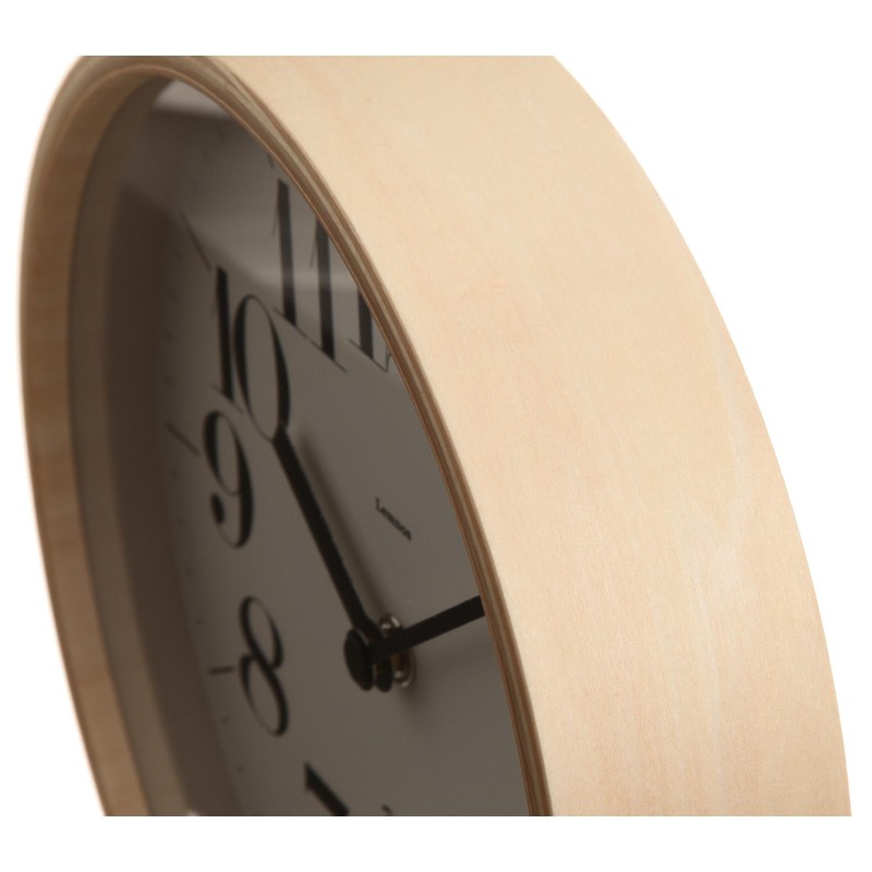 レムノス 掛け時計 アナログ 天然色木地 リキ RIKI S WR-0401 S Lemnos